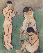 Henri Matisse The Music (Sketch) (mk35) oil on canvas